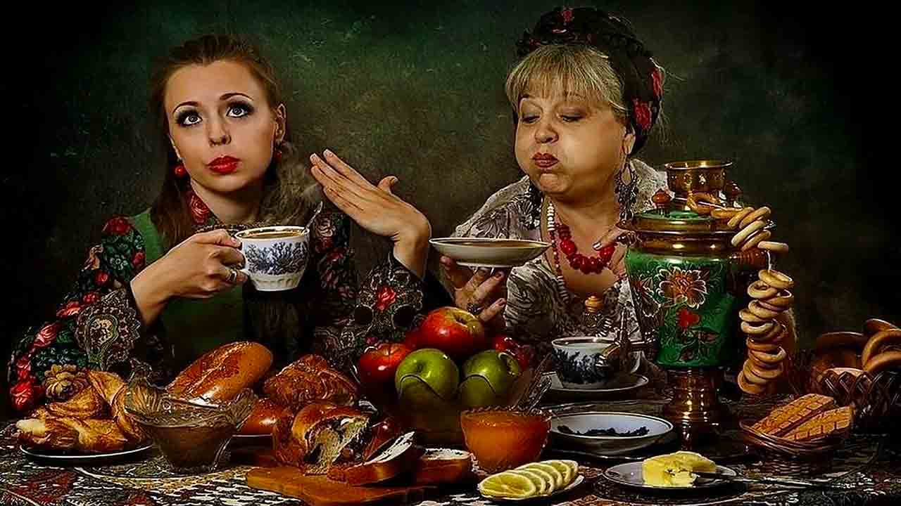 Фото Русский Чай Пьют Две Женщины