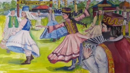 Рисунок Праздник Сабантуй