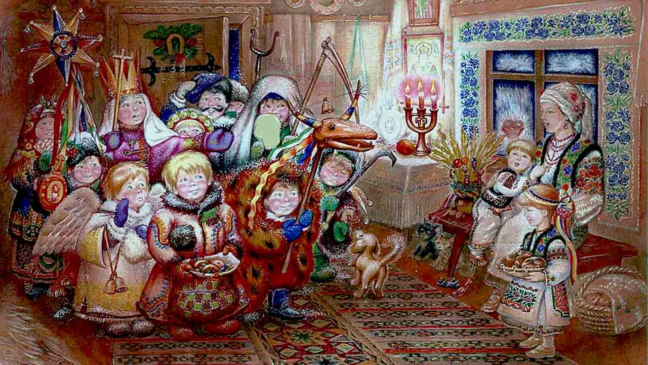 Рисунок славянский новый год