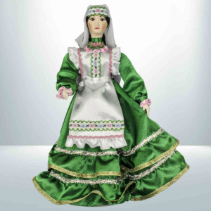 Татарская кукла зелёная